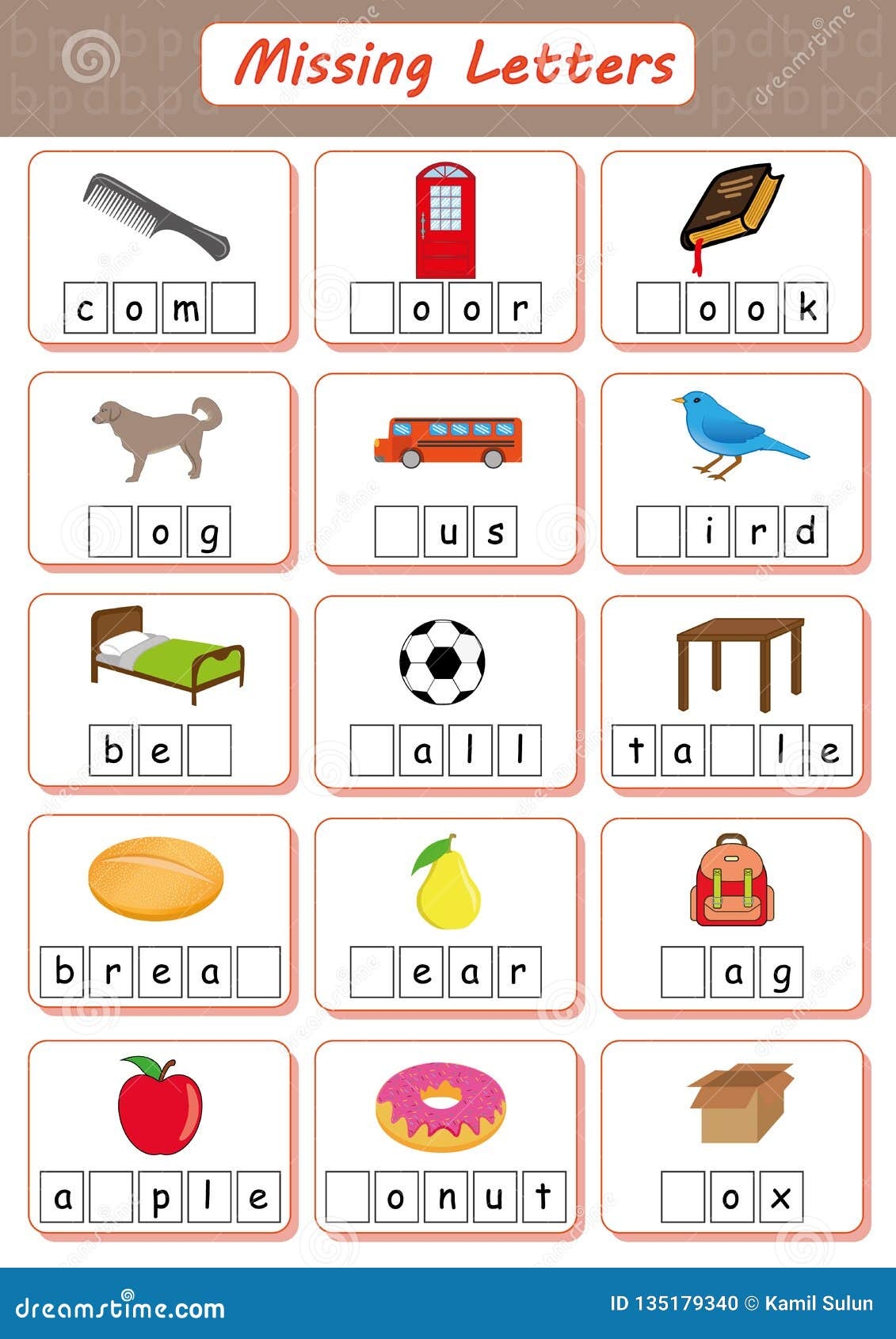 Missing Letters Find The Missing Letters And Write Them In Worksheets Library