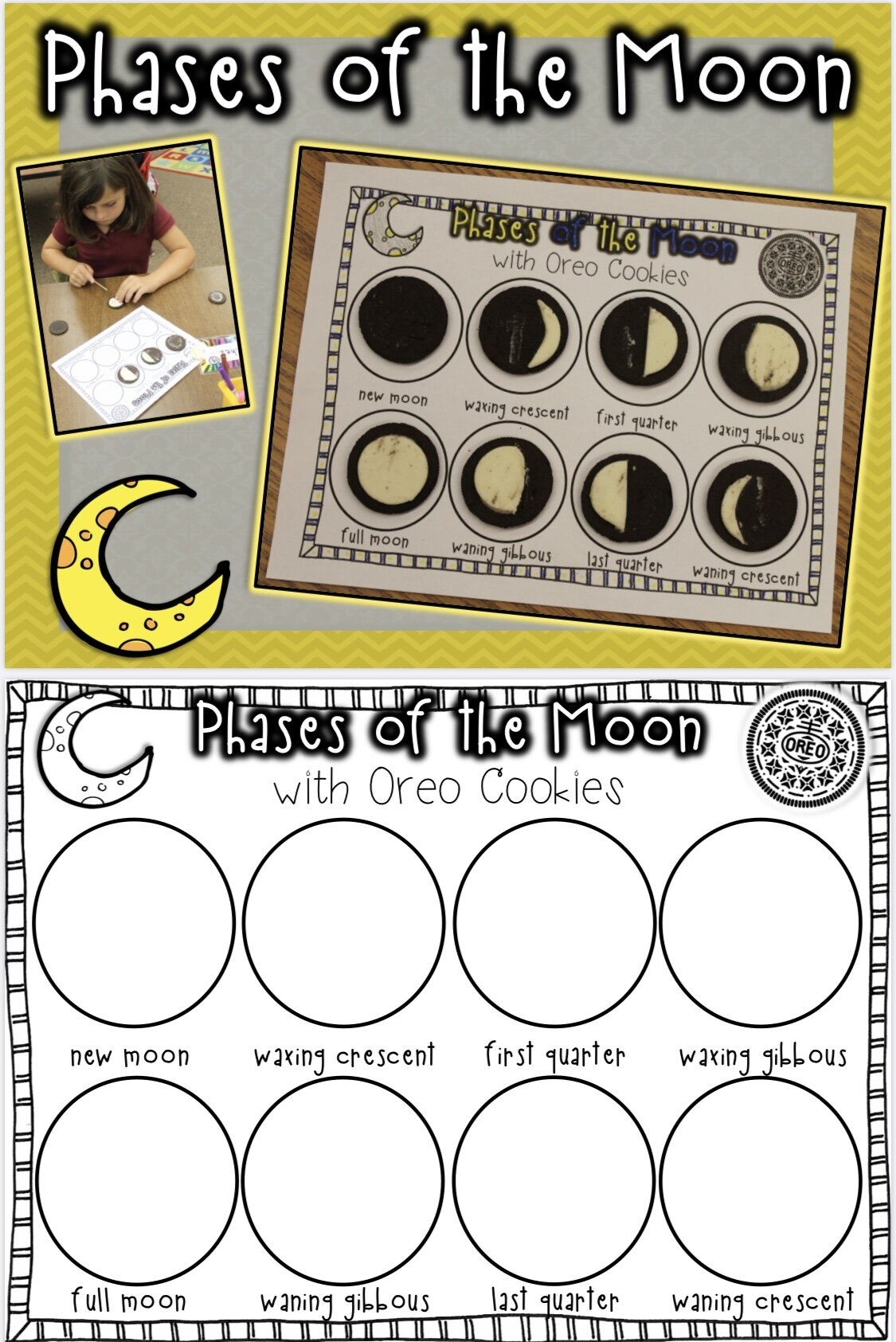Printable Oreo Moon Phases Worksheet