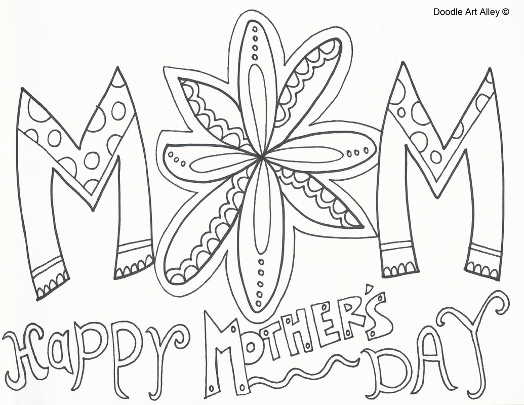 Mothers Day Coloring Sheets Printable