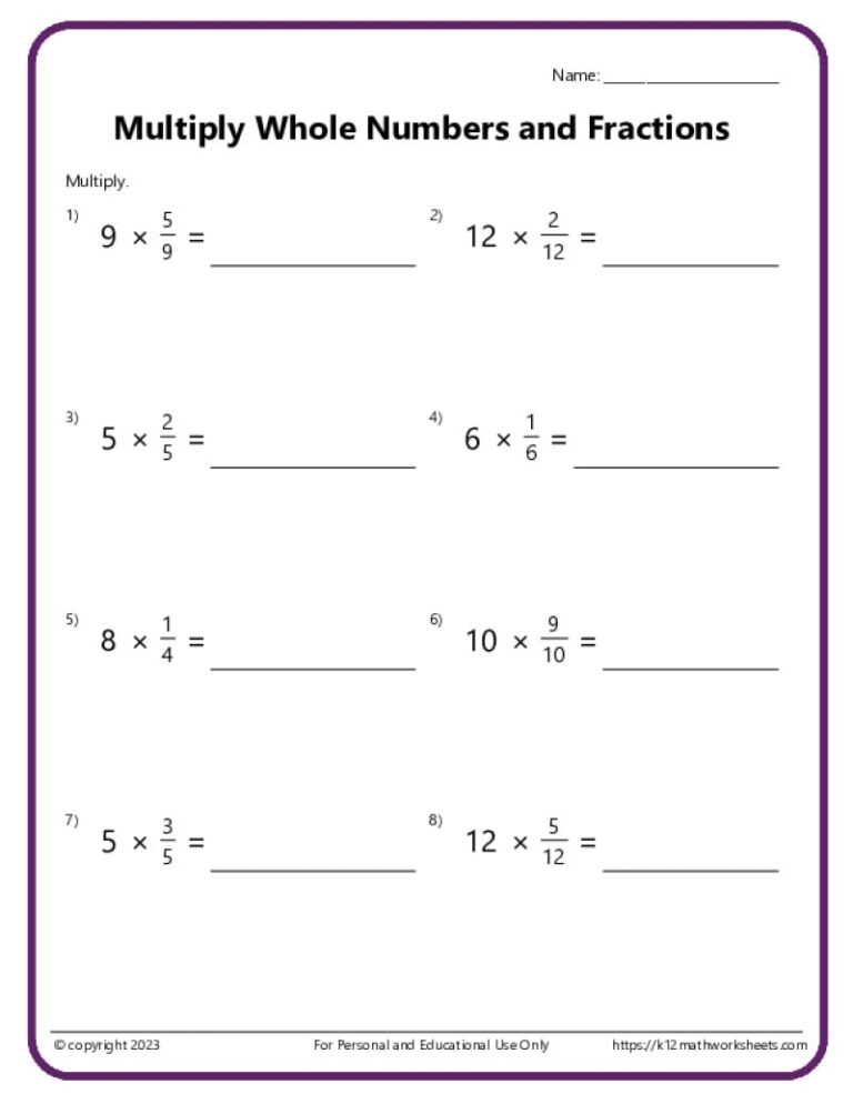 Multiplication Worksheets K12 Math Worksheets