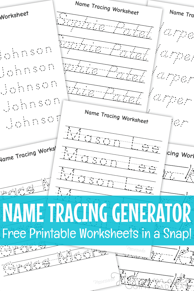 Printable Name Trace Worksheet