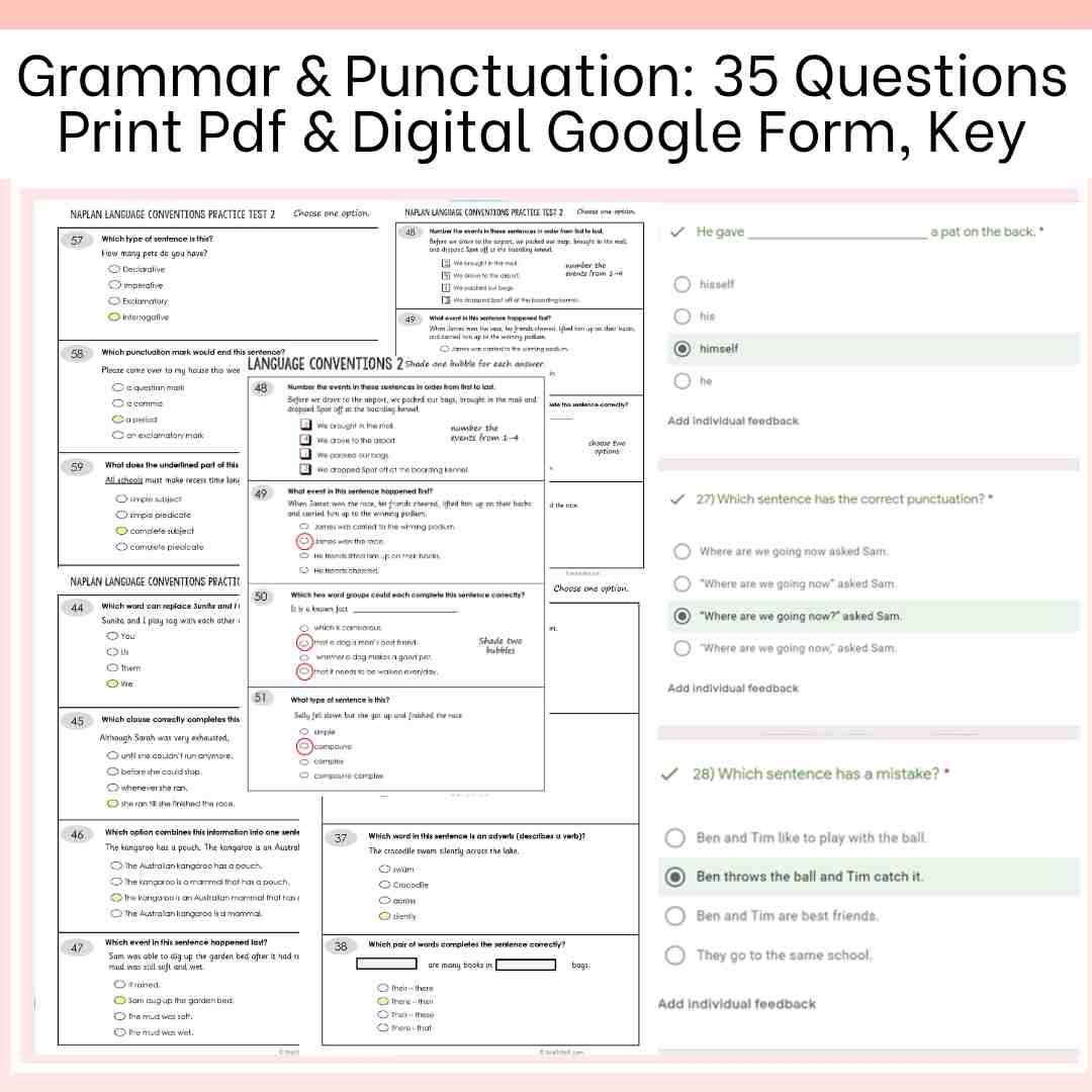 Naplan Online Practice Year 3 And Year 5 Printable Test Proven