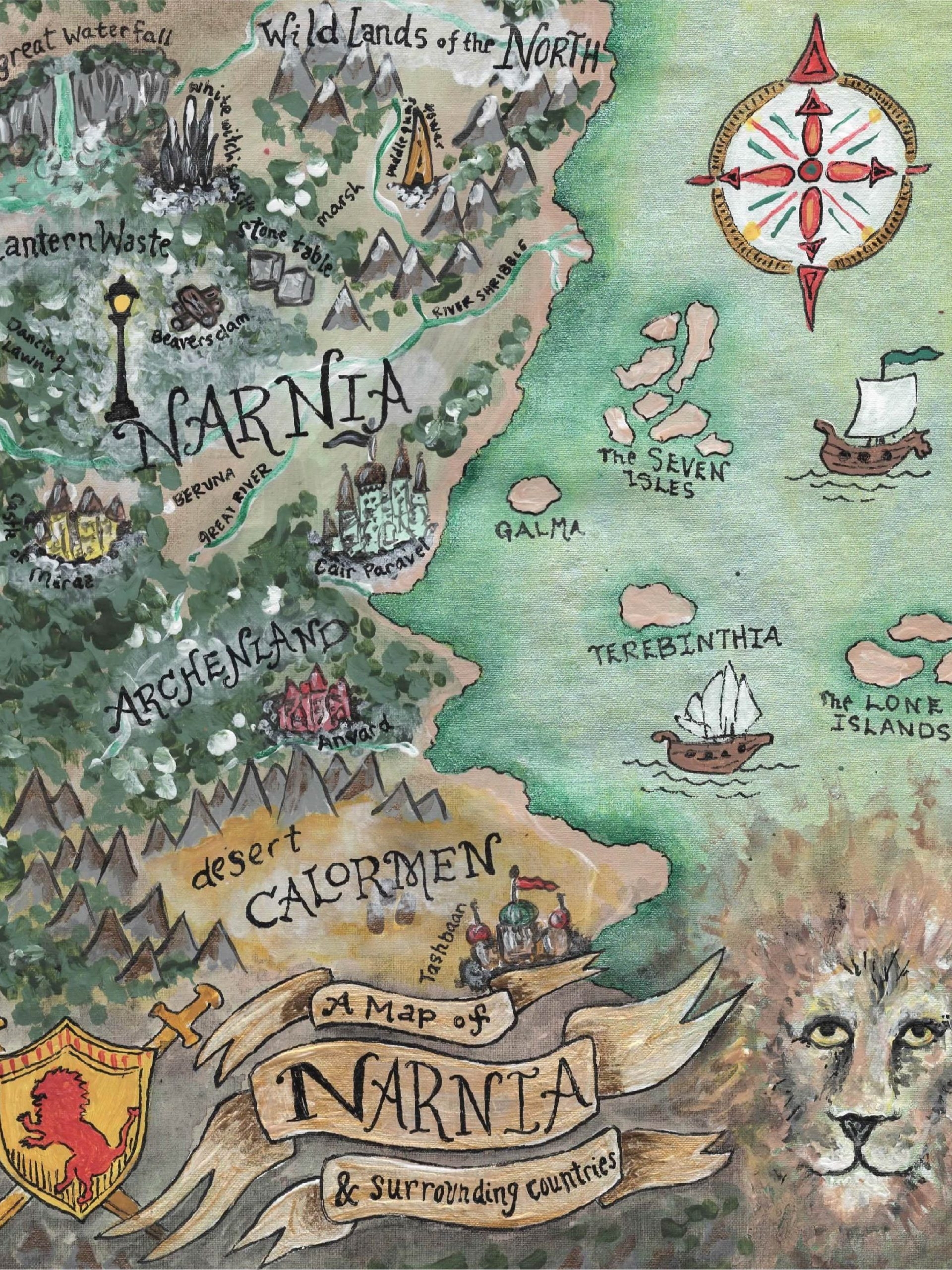Narnia Map ART PRINT Sweet Sequels