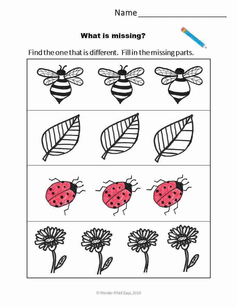 Nature Themed Preschool Worksheets Wonder Filled Days