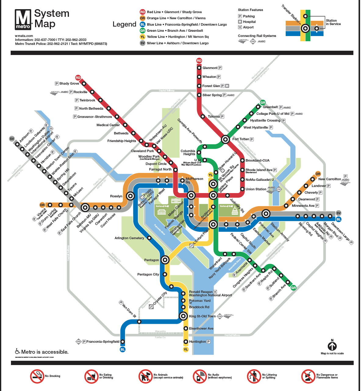Navigating Washington DC s Metro System Metro Map U0026 More
