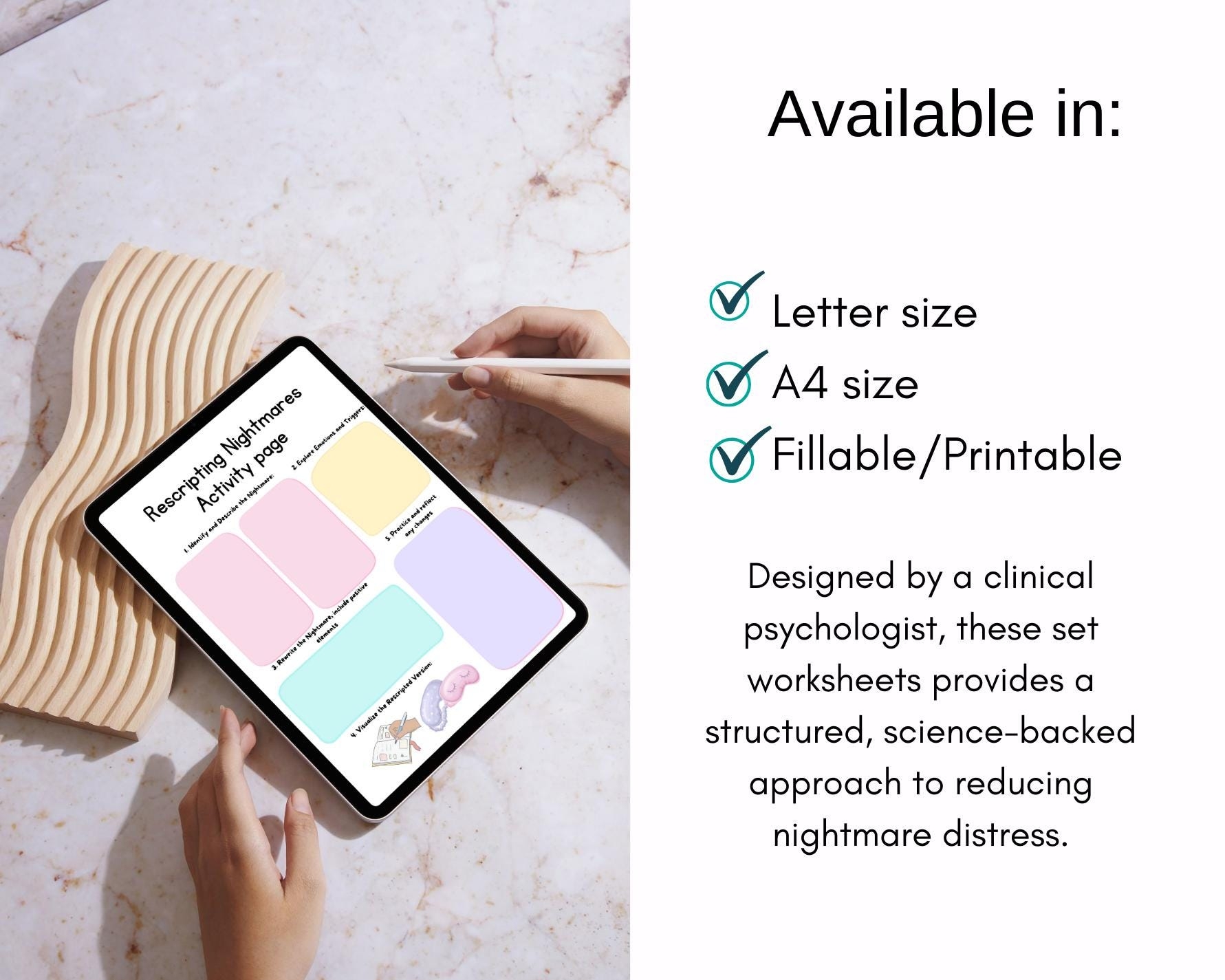 Printable Nightmare Rescripting Worksheet Pdf