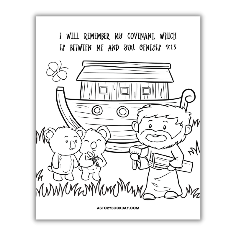 Noah's Ark Coloring Sheet Printable