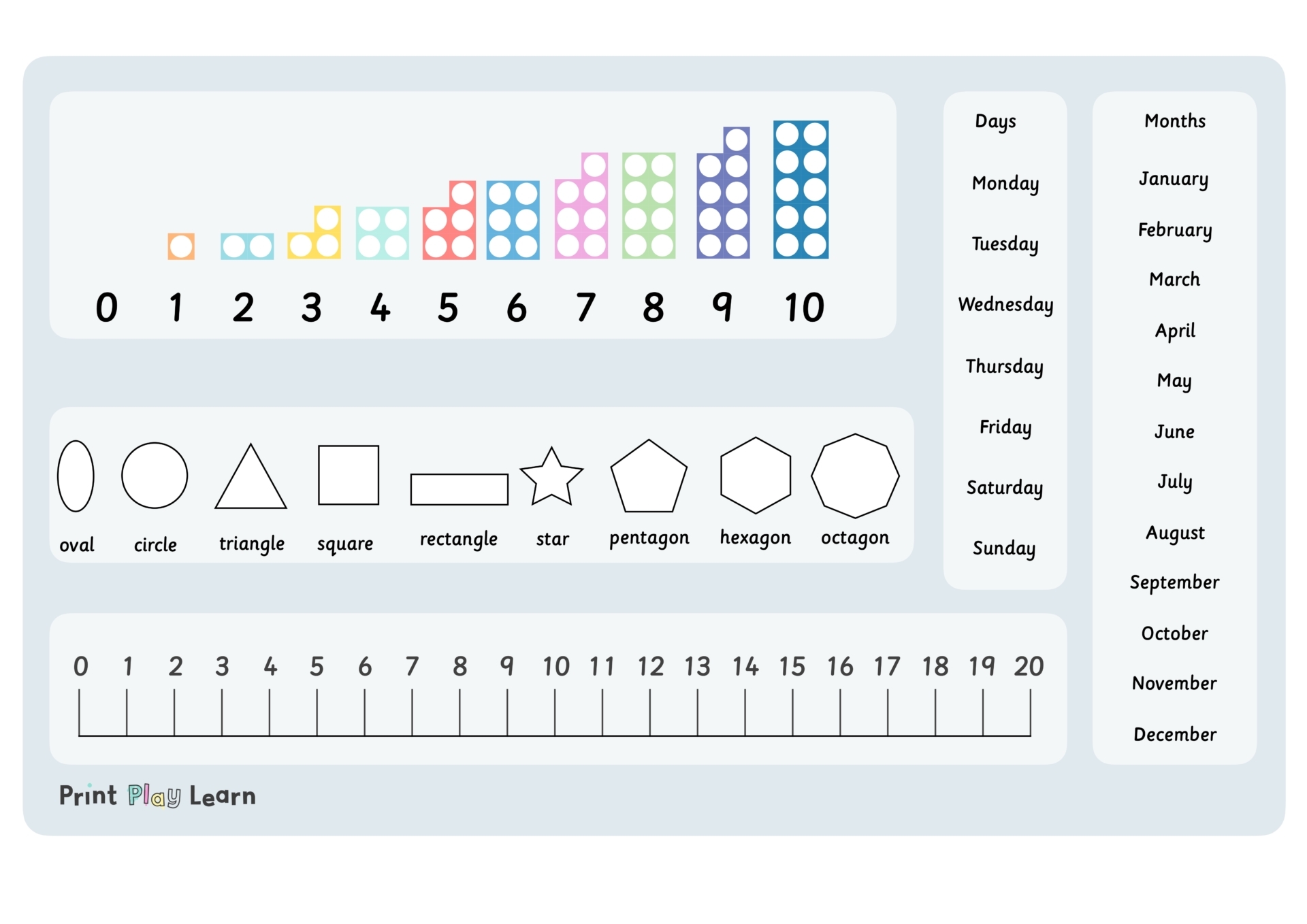 Numicon Page 1 Free Teaching Resources Print Play Learn