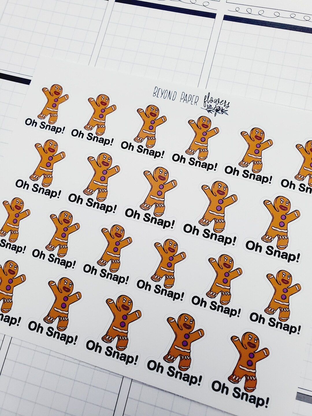 Oh Snap Sticker Sheet Etsy