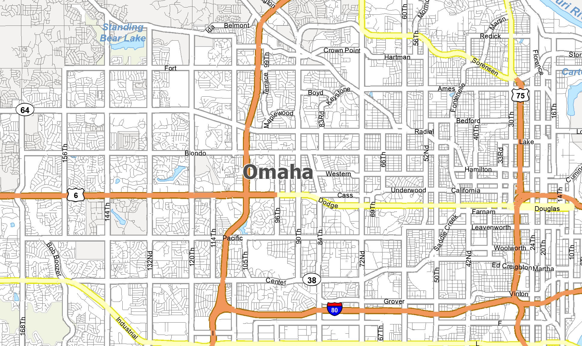 Omaha Nebraska Map GIS Geography