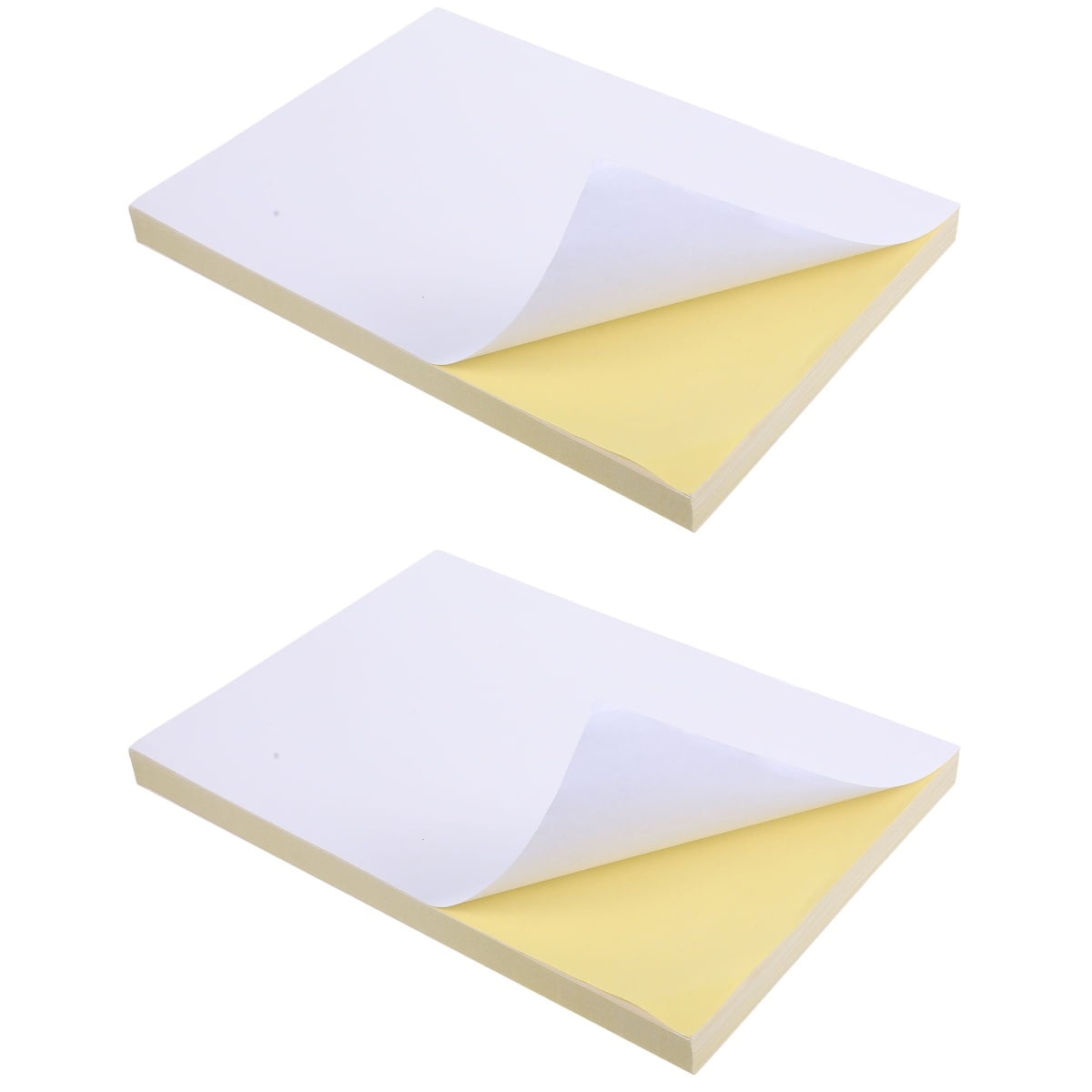 OUNONA 200 Sheets Of Printing Sticker Sheet Adhesive Sticker Label Blank Printable Sticker Paper Walmart