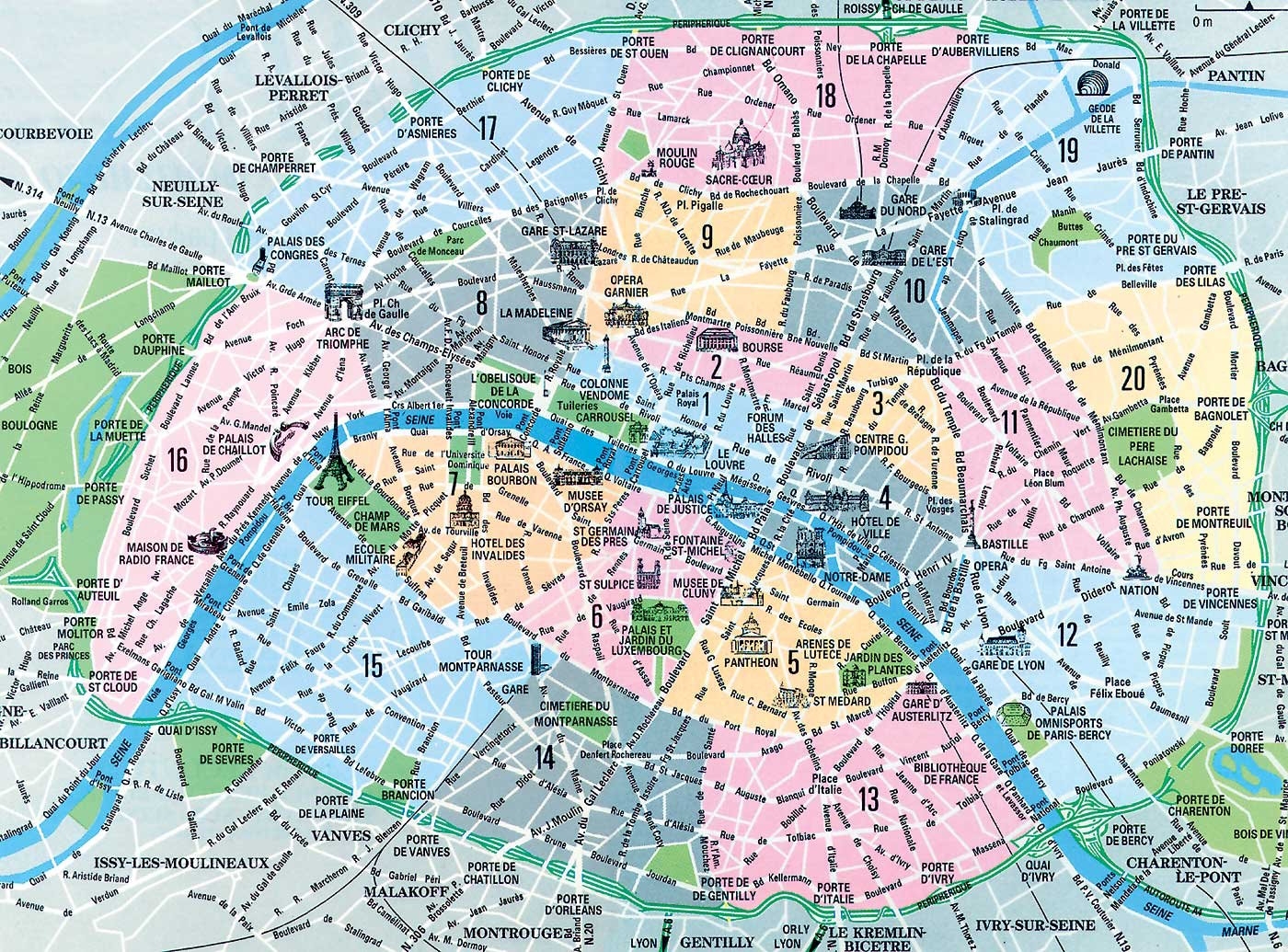 Paris Arrondissements Map Interactive Guide To Paris