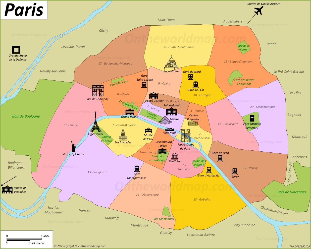 Paris Map France Discover Paris With Detailed Maps