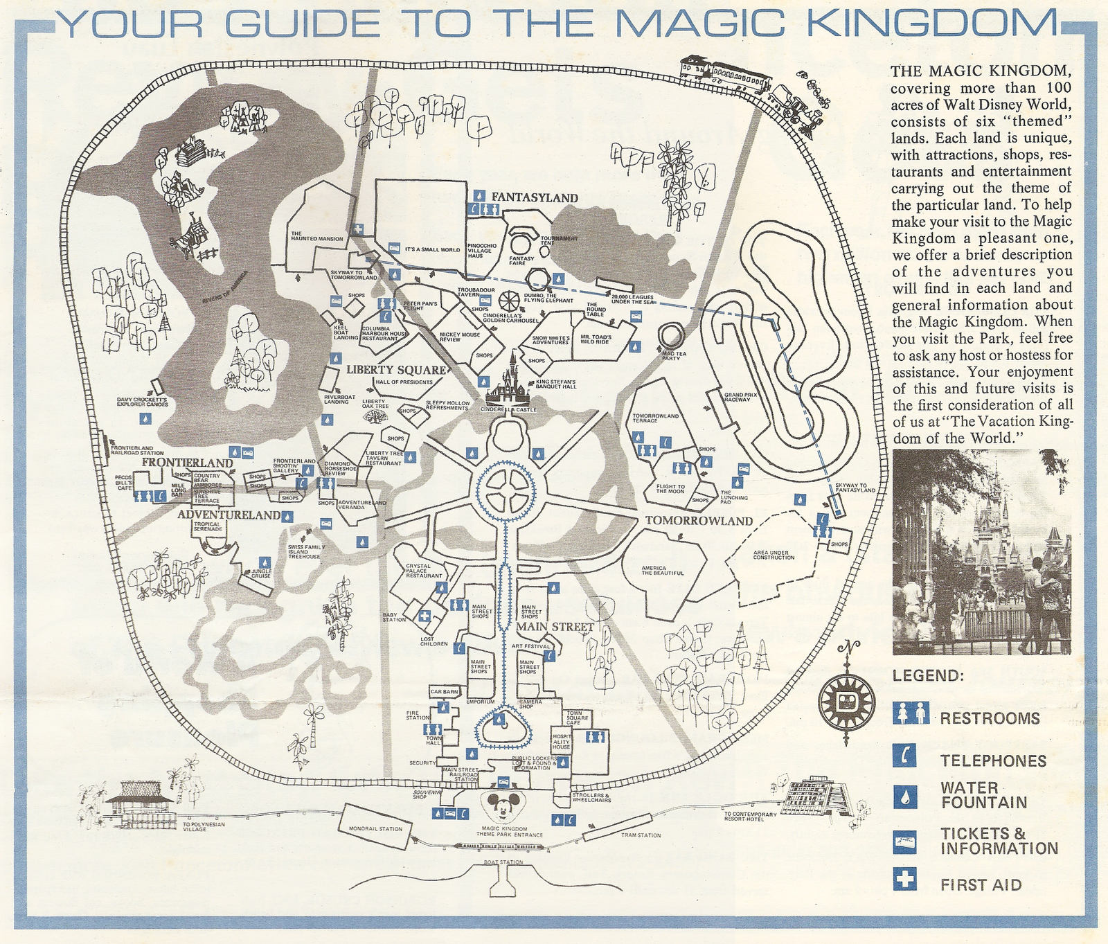 Magic Kingdom Park Map Printable