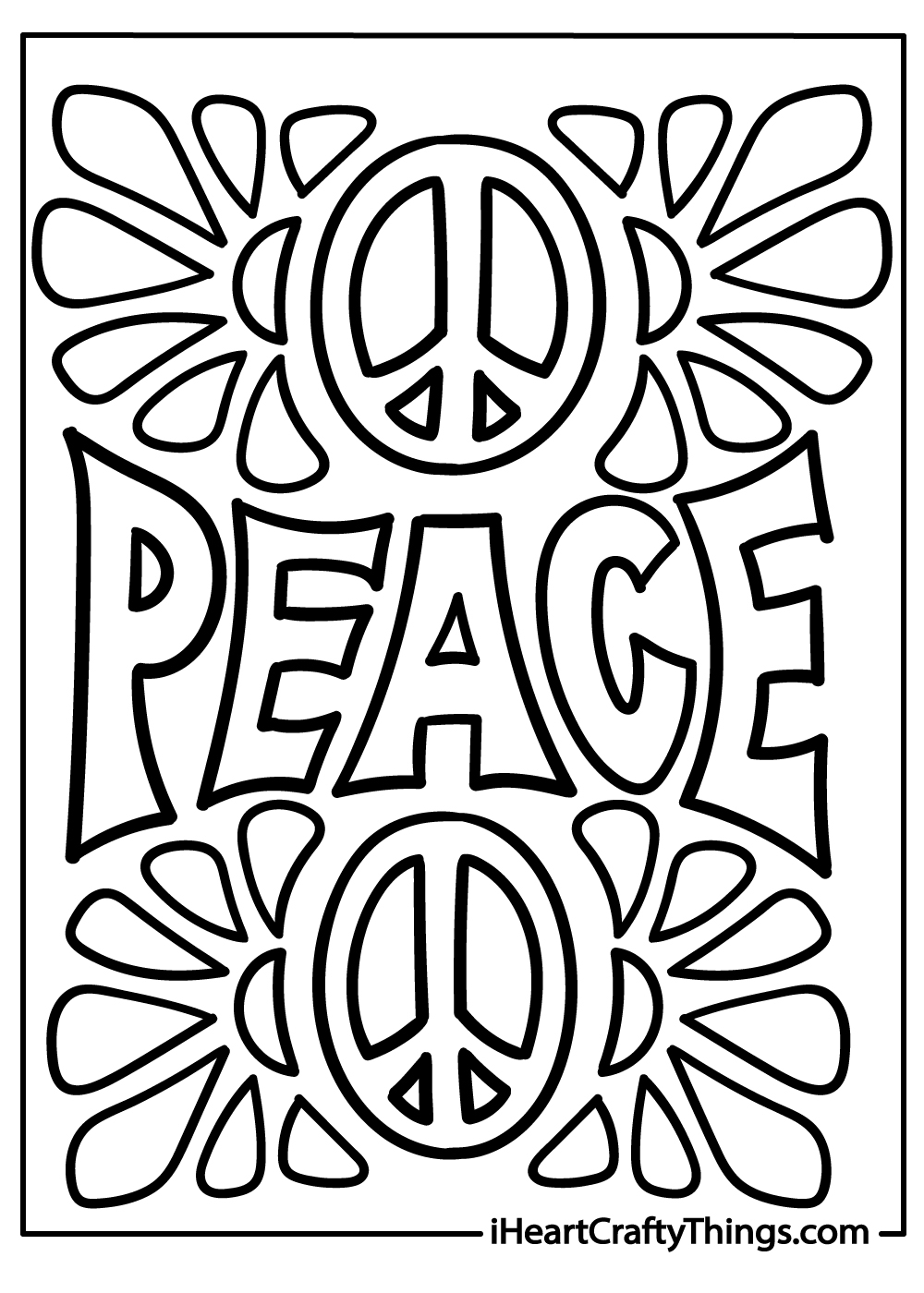 Peace Coloring Pages 100 Free Printables 