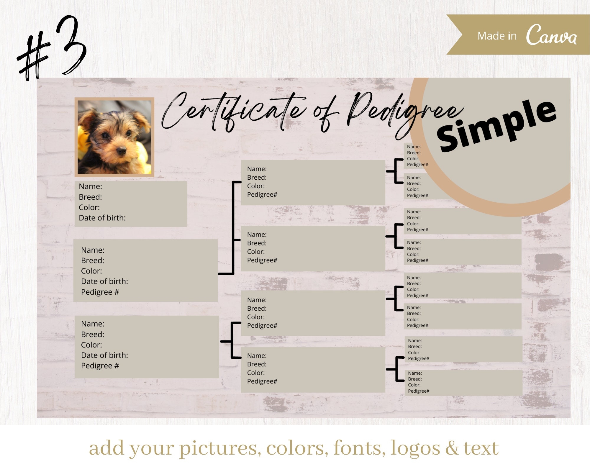 Printable Pedigree Chart For Dogs