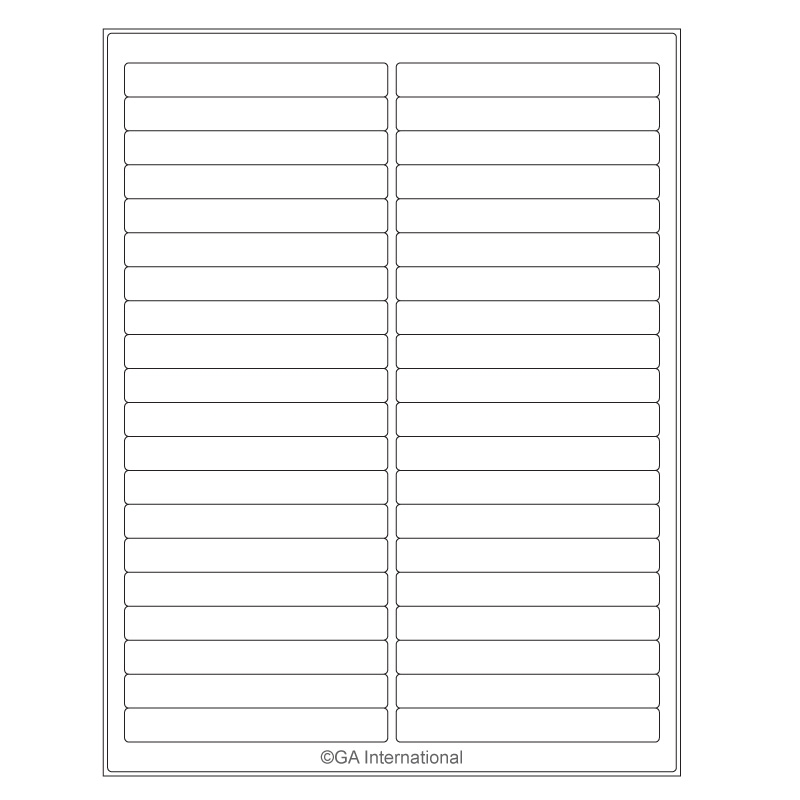 Printable 2 Column Chart