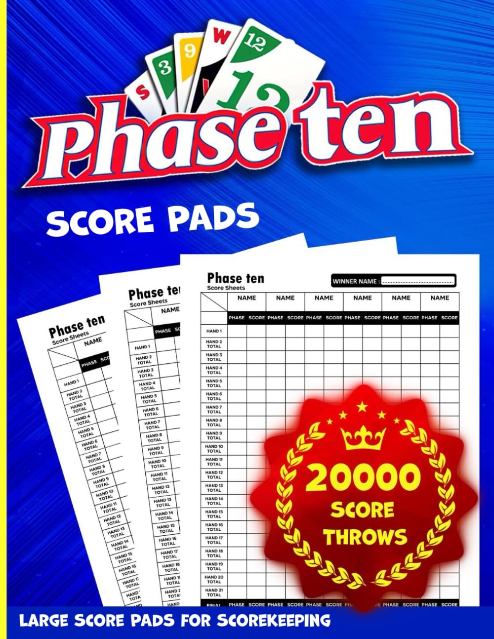 Phase 10 Dice Score Sheet Printable