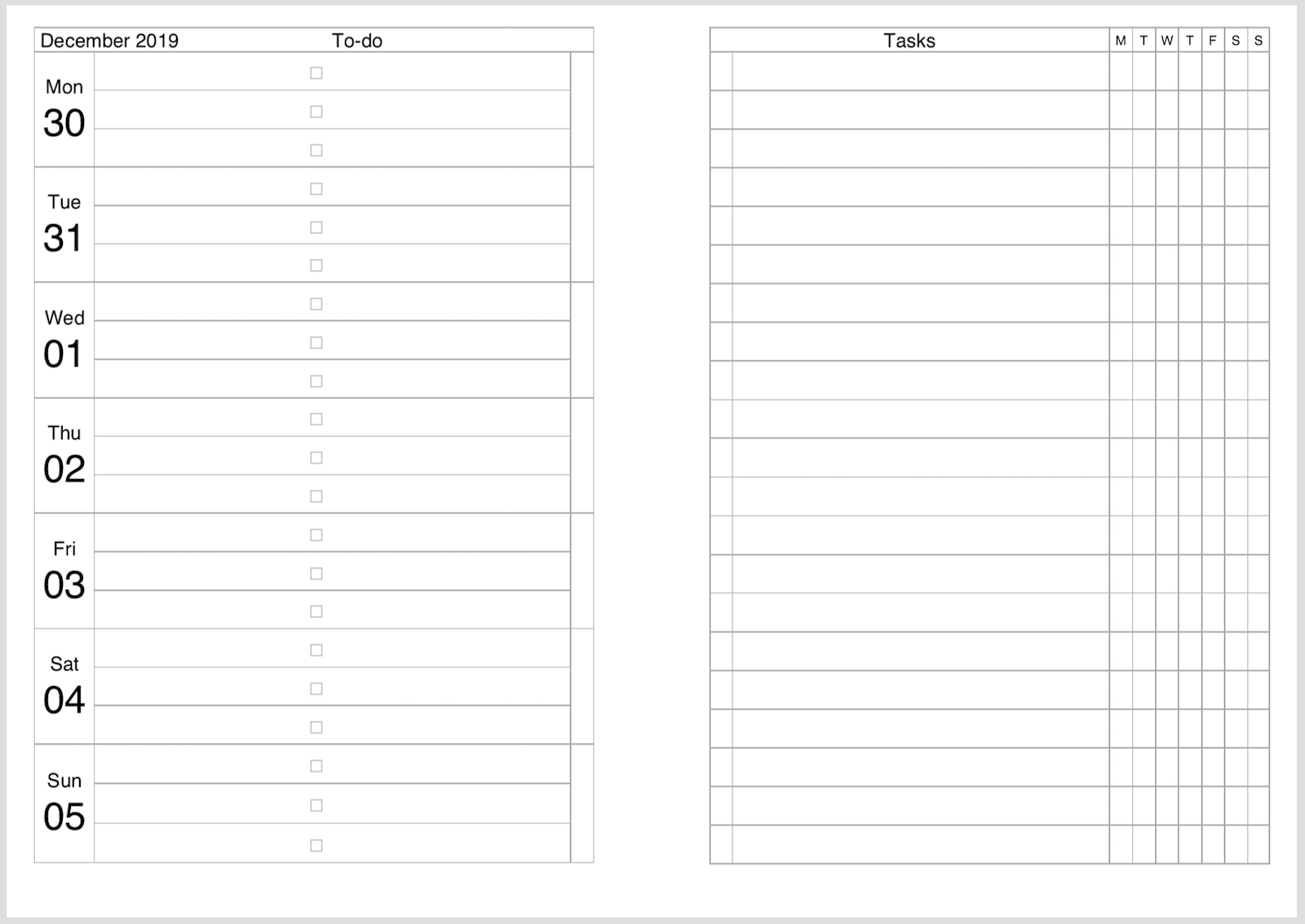 Philofaxy A6 Diary Inserts For You To Print And Use