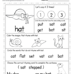Phonics Worksheet Free Printable Digital PDF