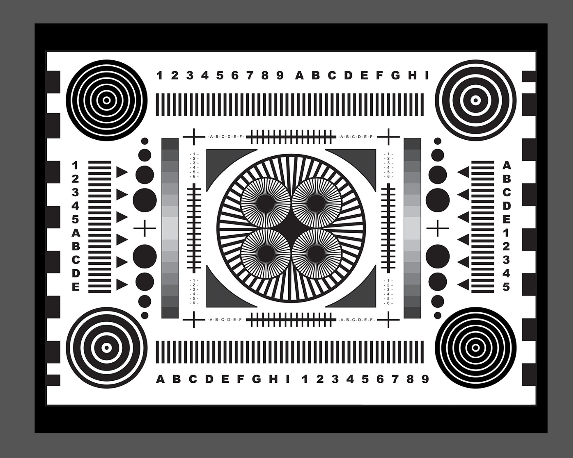 Photographers Focus Chart Digital Print Instant Digital Download Focus Camera Lens Correction Lens Nikon Canon Sony Videography Video Etsy