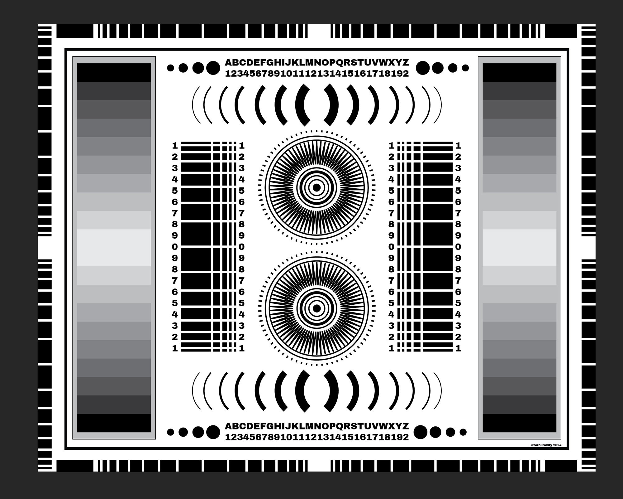 Photographers Focus Chart Digital Print Instant Digital Download Focus Camera Lens Correction Lens Nikon Canon Sony Videography Video Etsy