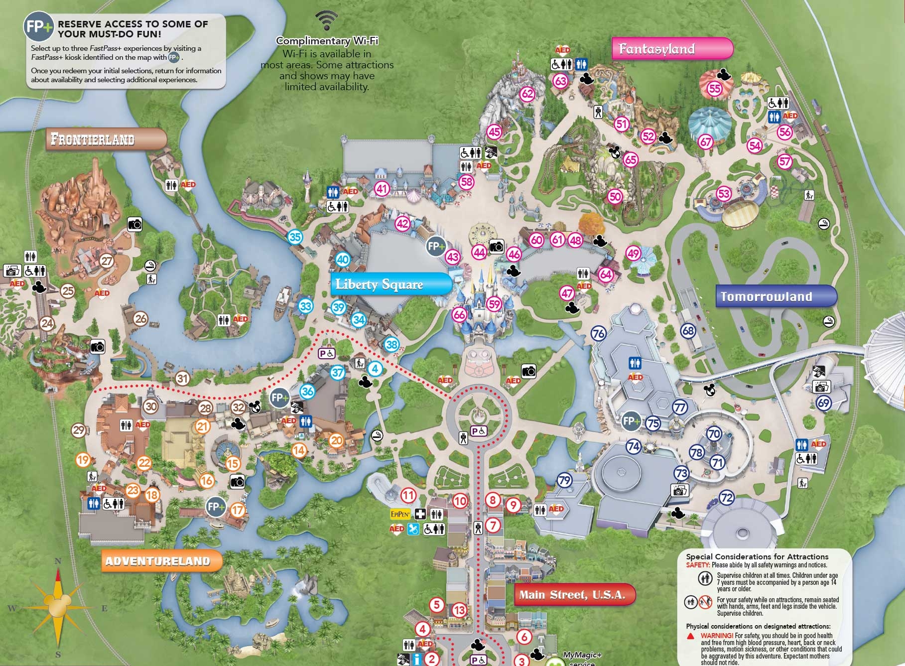 PHOTOS New Magic Kingdom Guide Map Shows Changes To The Hub Area
