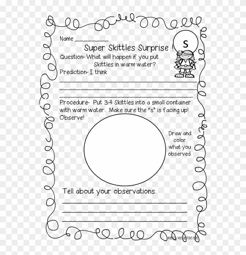 Printable Skittles Experiment Worksheet Free