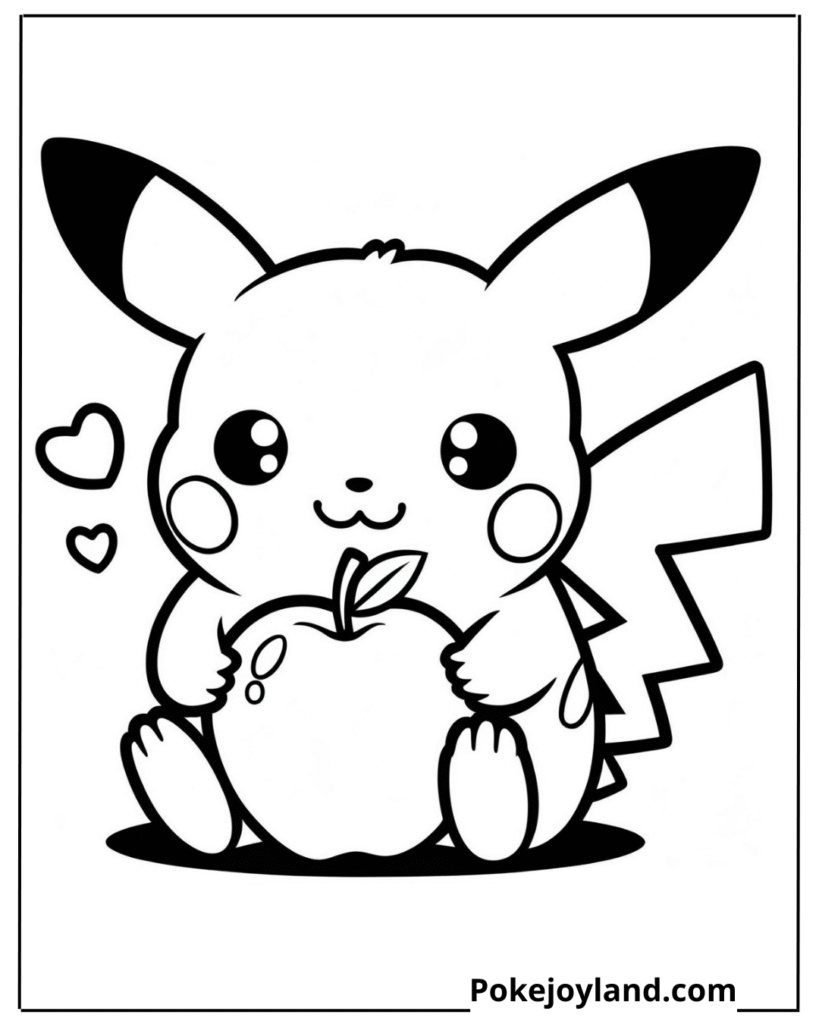 Pikachu Coloring Sheet Printable
