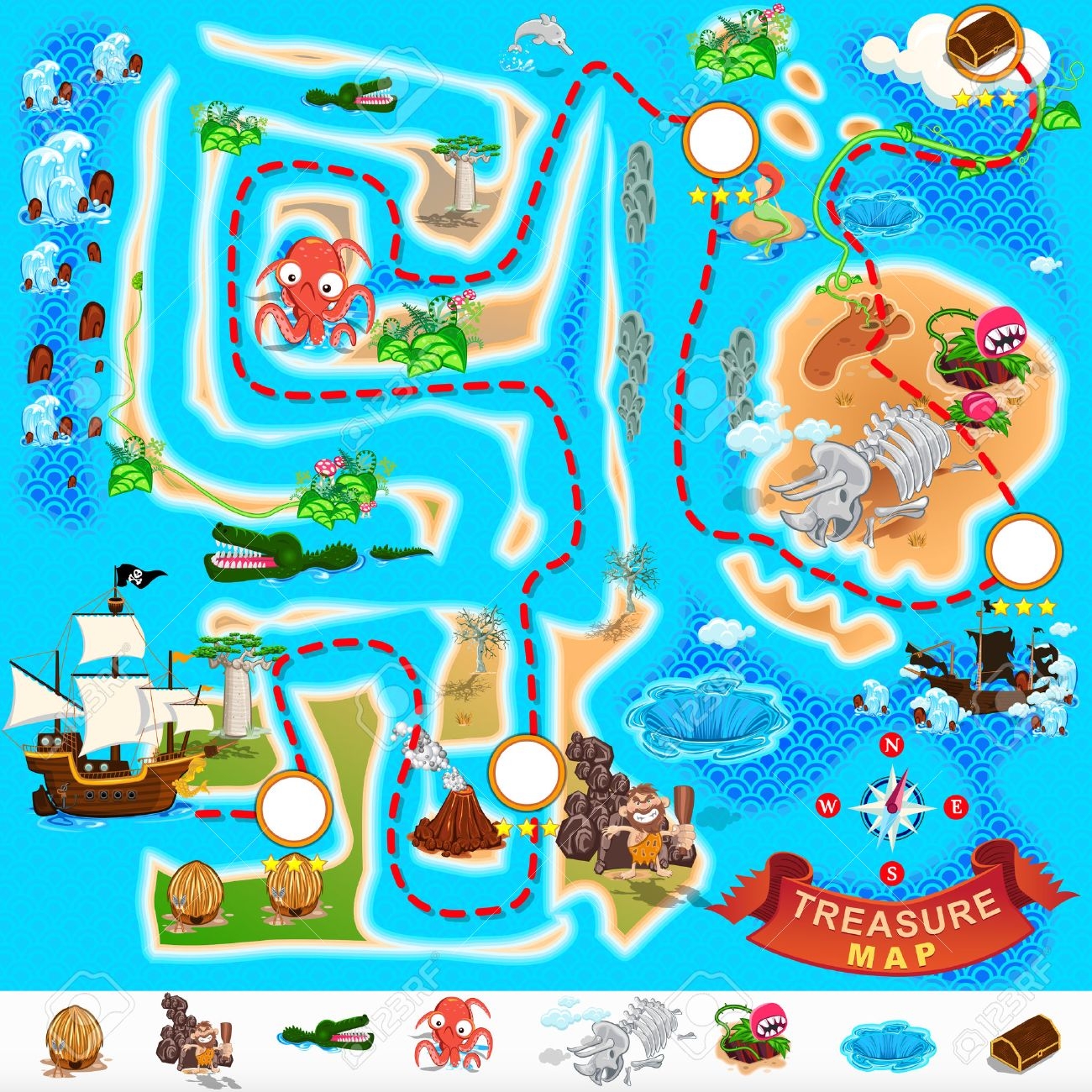 Free Printable Pirate Treasure Map