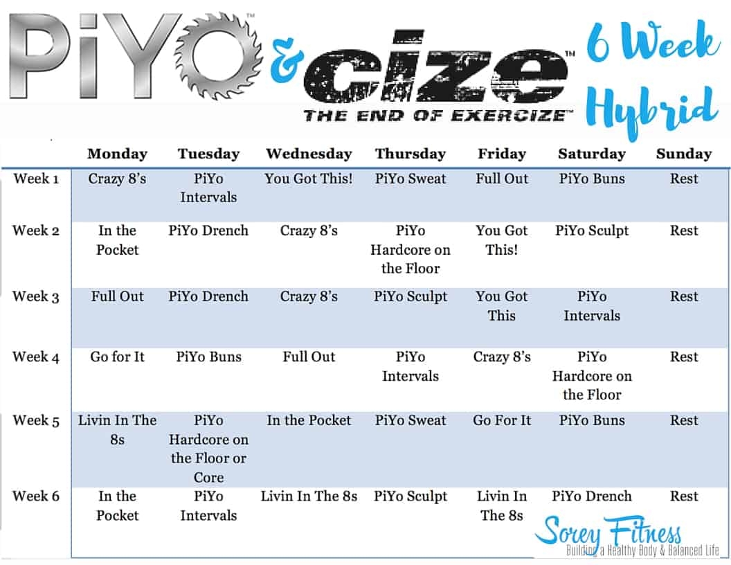 PiYo Cize Hybrid Workout 6 Weeks To Dance Strengthen
