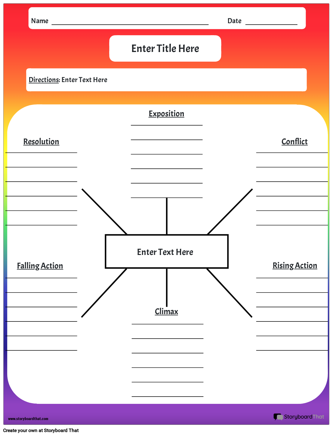 Plot Diagram Printable Worksheet