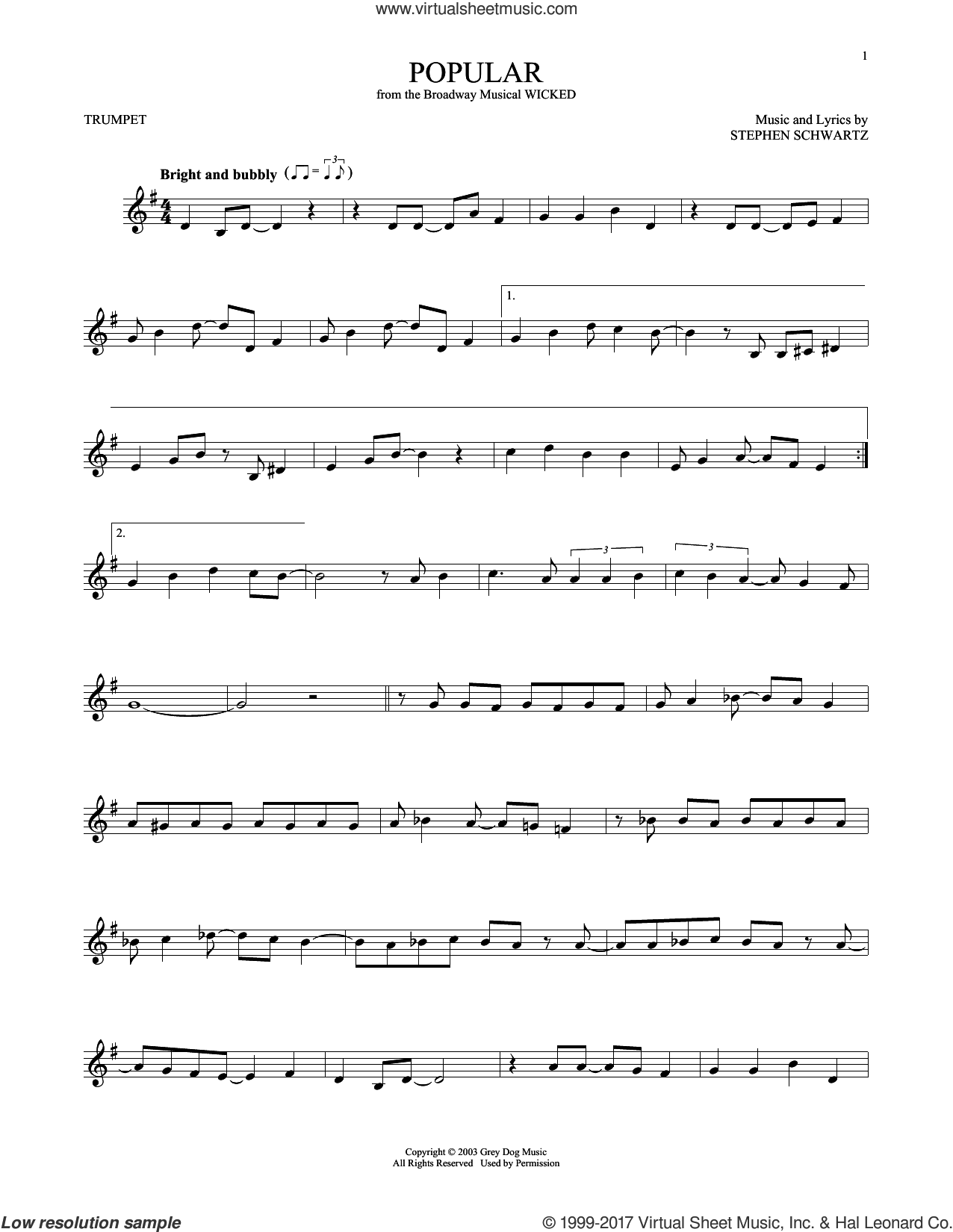 Free Printable Sheet Music For Trumpet
