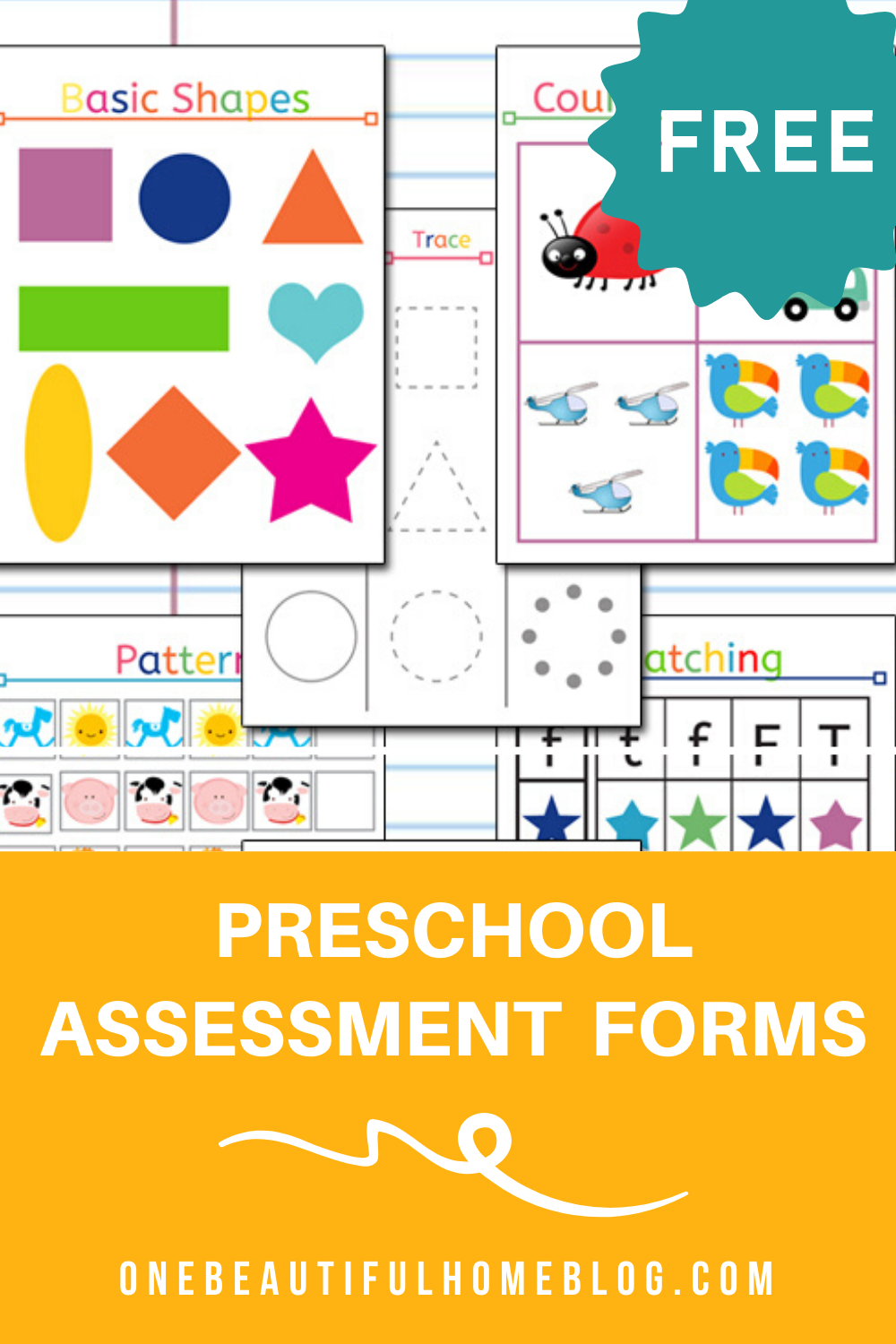 Preschool Assessment Free One Beautiful Home Worksheets Library Preschool Assessment Free One Beautiful Home Worksheets Library