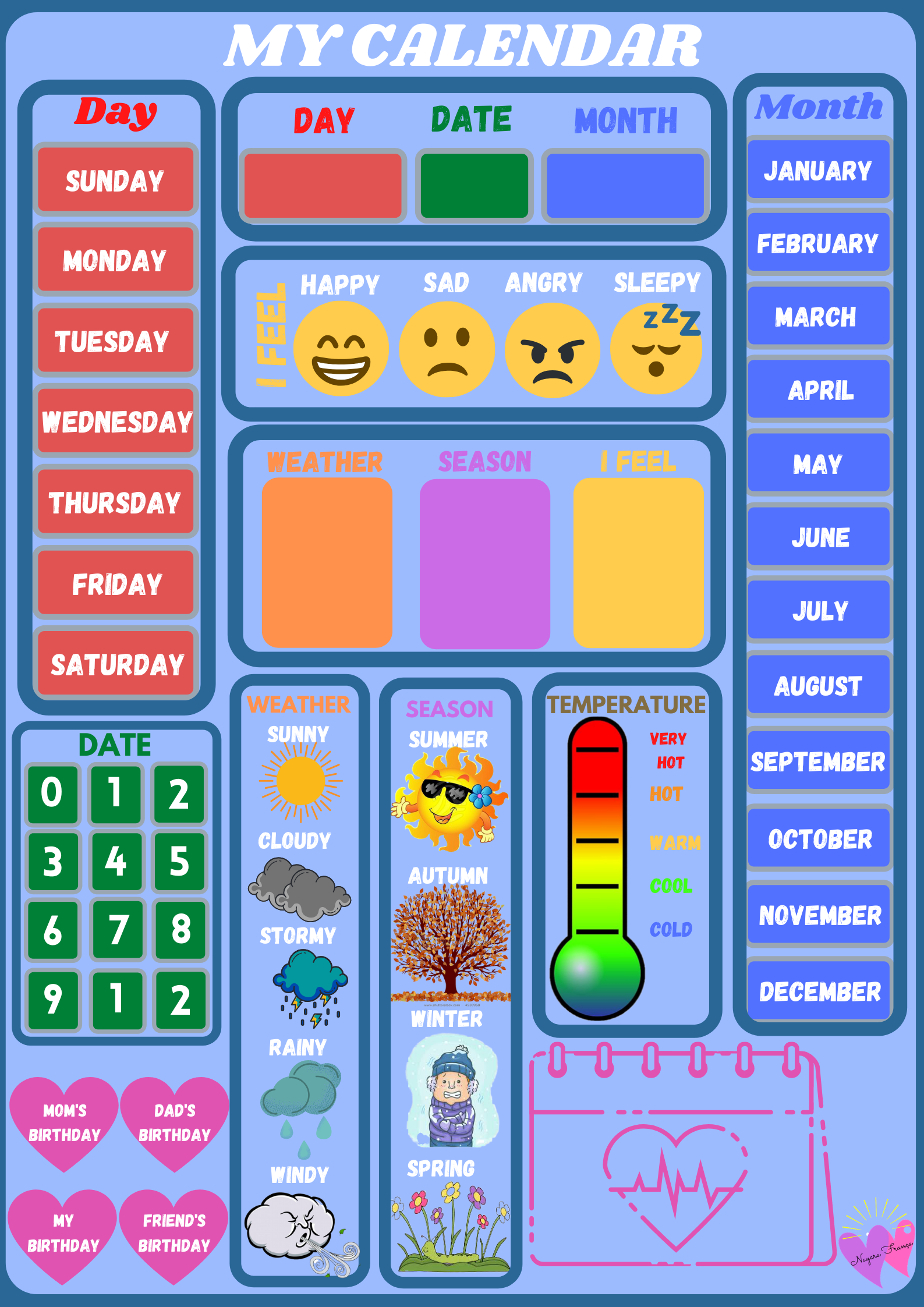 Preschool Calendar Printables TeachersMag