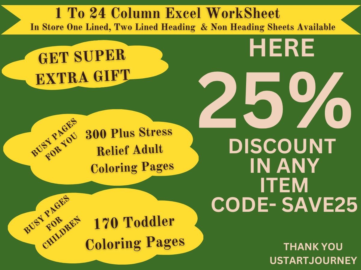 Printable 12 Column Chart Template Blank Table Grid PDF JPG PNG Etsy