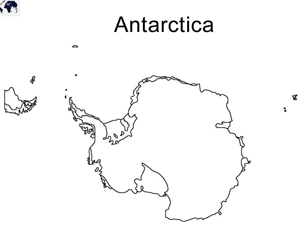 Printable Blank Antarctica Map With Outline Transparent Map