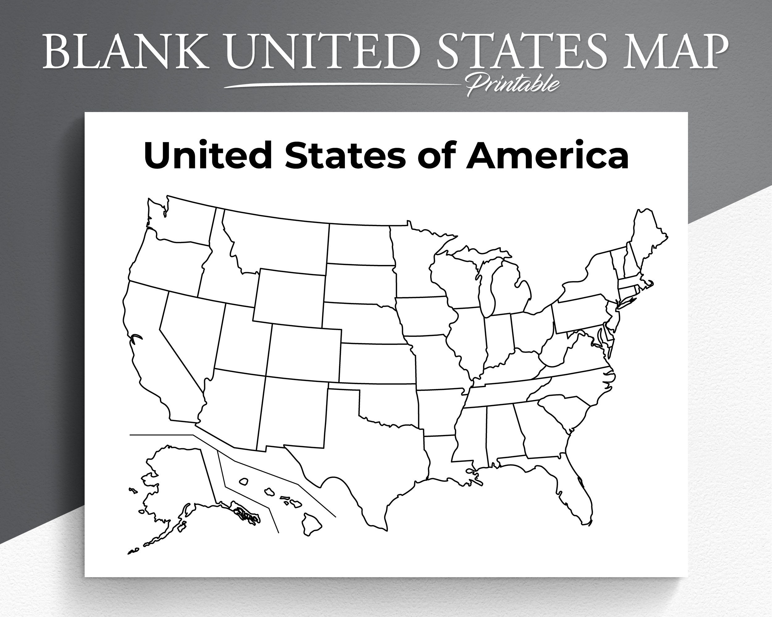 Blank United States Map Printable Free Blank United States Map Printable Free