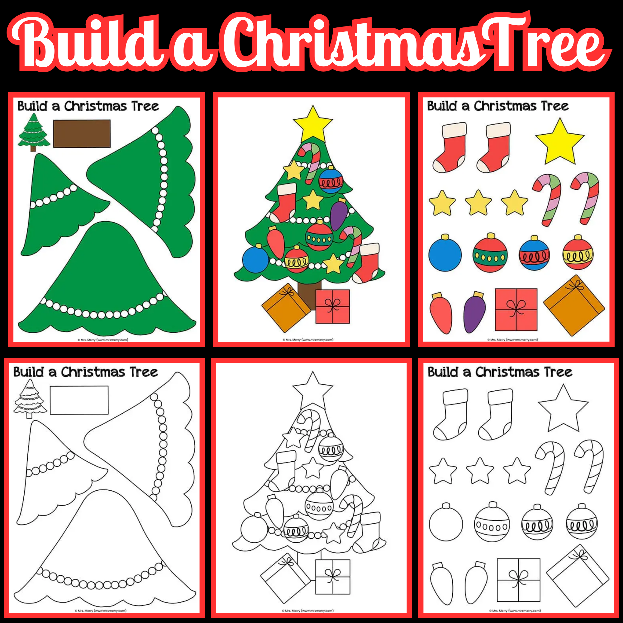 Printable Christmas Cut And Paste Worksheets Printable Christmas Cut And Paste Worksheets