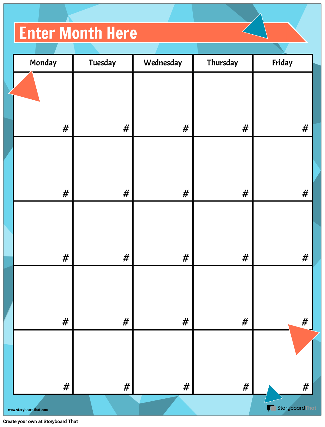 Printable Custom Calendar