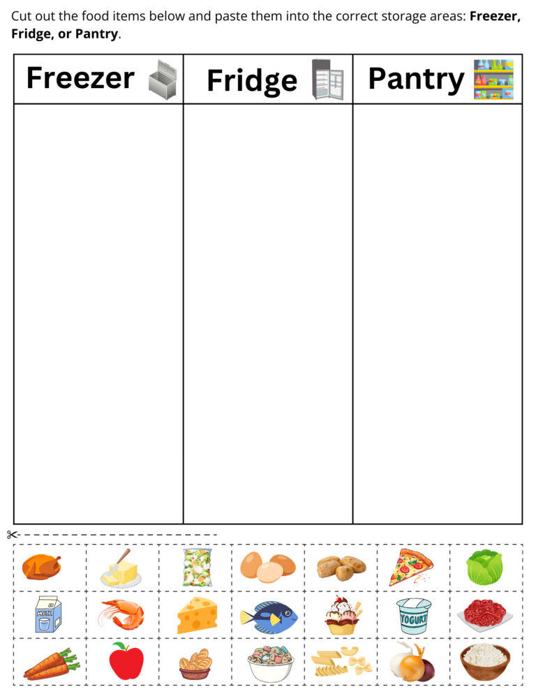Printable Food Safety Worksheets For Elementary Made By Teachers