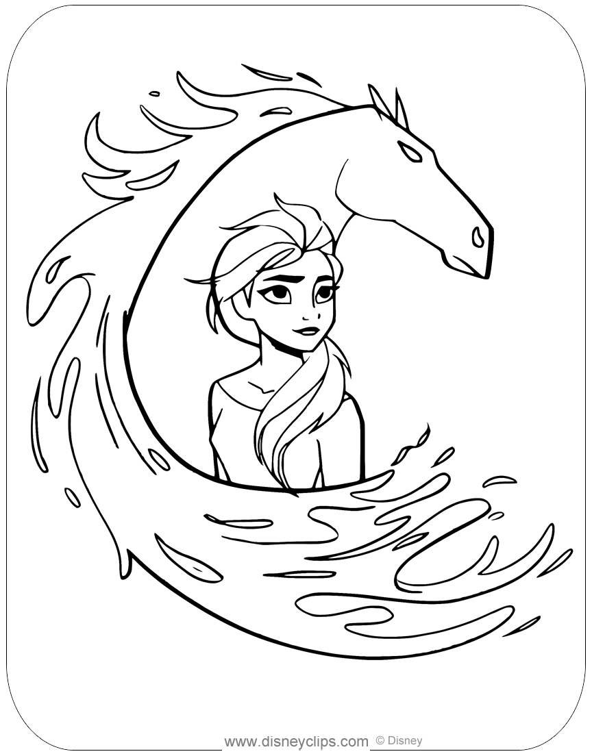 Frozen Printable Colouring Sheets
