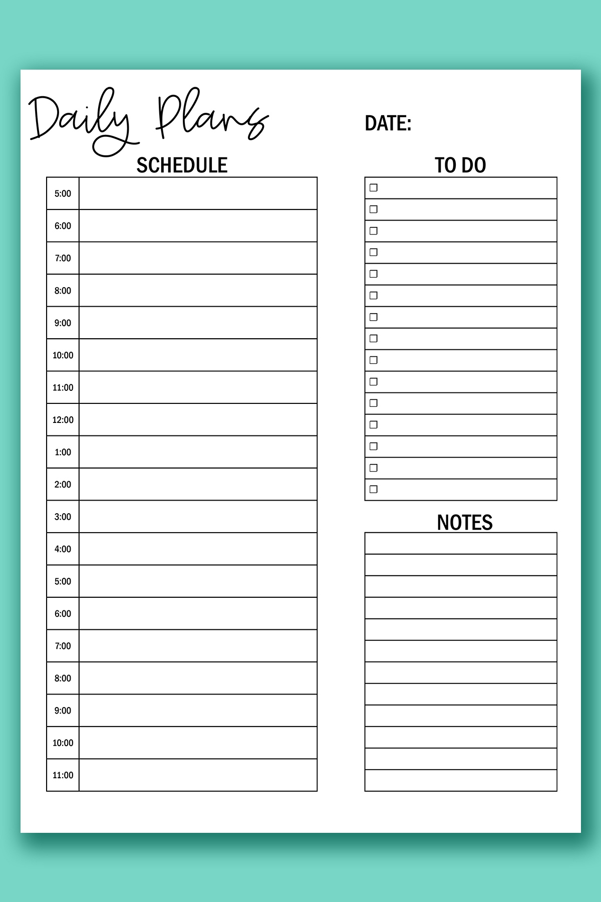 Printable Hourly Calendar Set Daily And Weekly Hourly Calendars Worksheets Library
