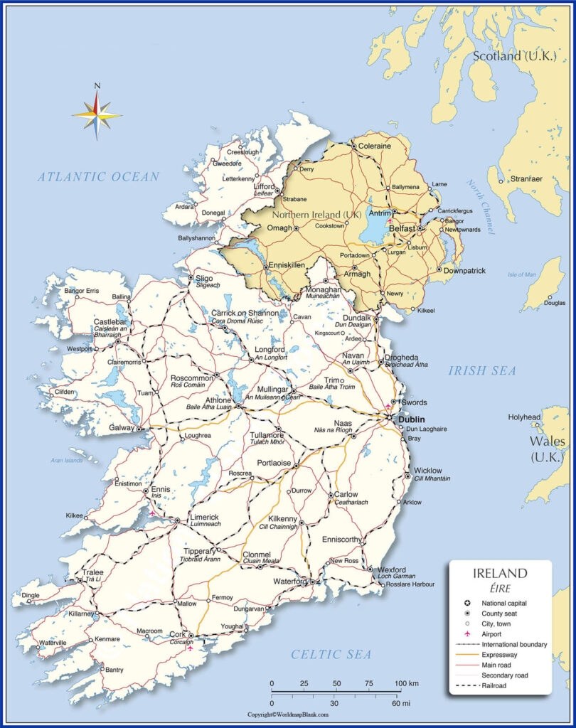Printable Ireland Map Map Of Ireland With Counties PDF World Map Blank Printable Ireland Map Map Of Ireland With Counties PDF World Map Blank