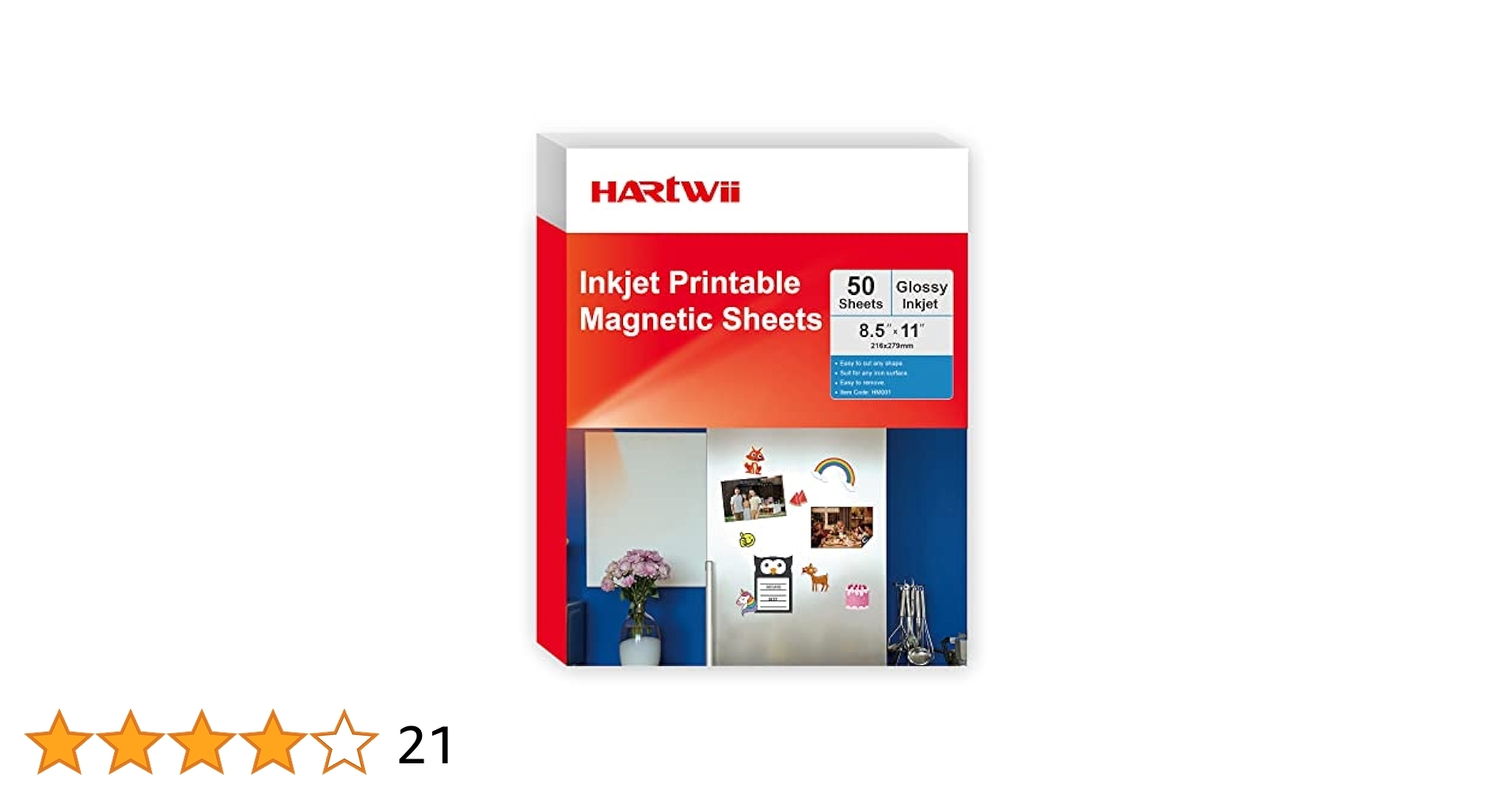 Printable Magnet Sheets Bulk 13 5mil Thick 8 5x11 Glossy Paper For Inkjet Printers 50 Sheets Photo Paper 8 5 X 11