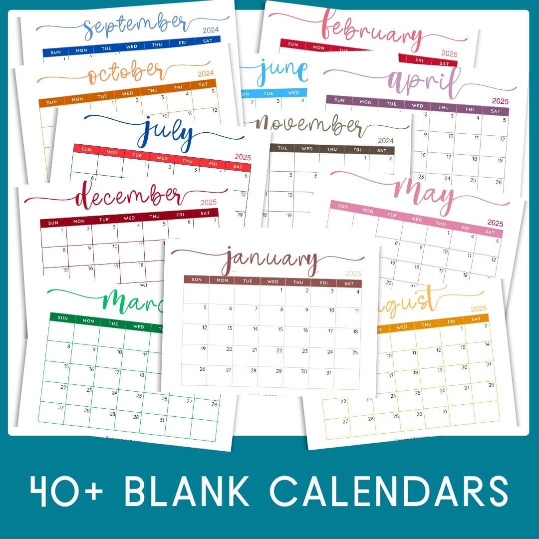 Printable Monthly Weekly And Yearly Blank Calendar Templates Printable Monthly Weekly And Yearly Blank Calendar Templates