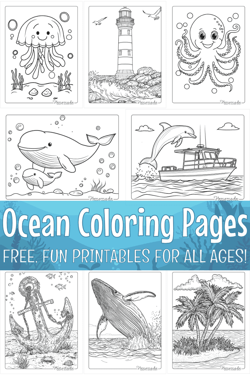Ocean Coloring Sheet Printable