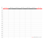 Printable One Week Appointment Calendar PDF EzCalendars