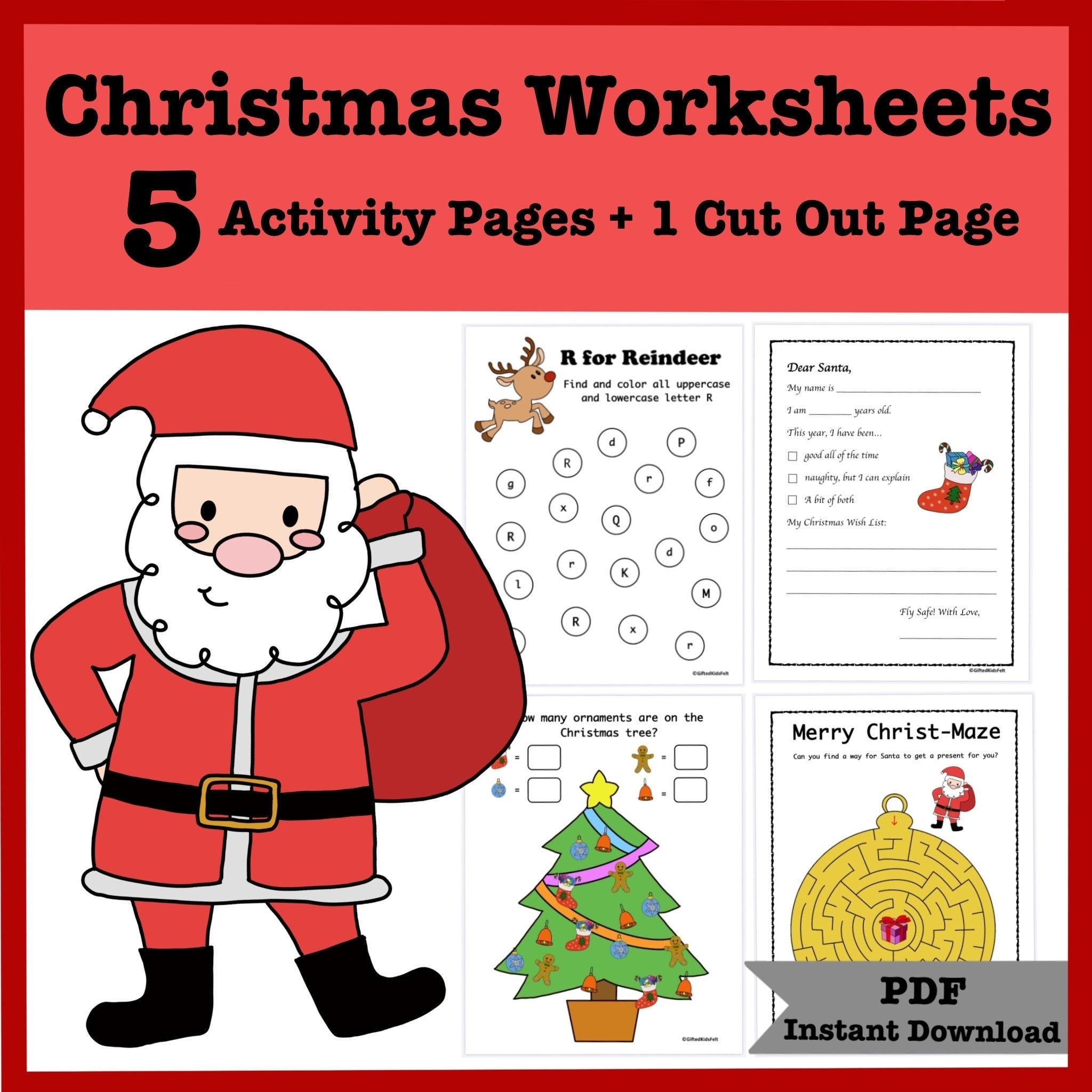 Printable PDF Christmas Activity Sheets For Kid Children Daycare Childcare School Kindergarten Preschool Toddler ECE Early Learning Etsy Printable PDF Christmas Activity Sheets For Kid Children Daycare Childcare School Kindergarten Preschool Toddler ECE Early Learning Etsy