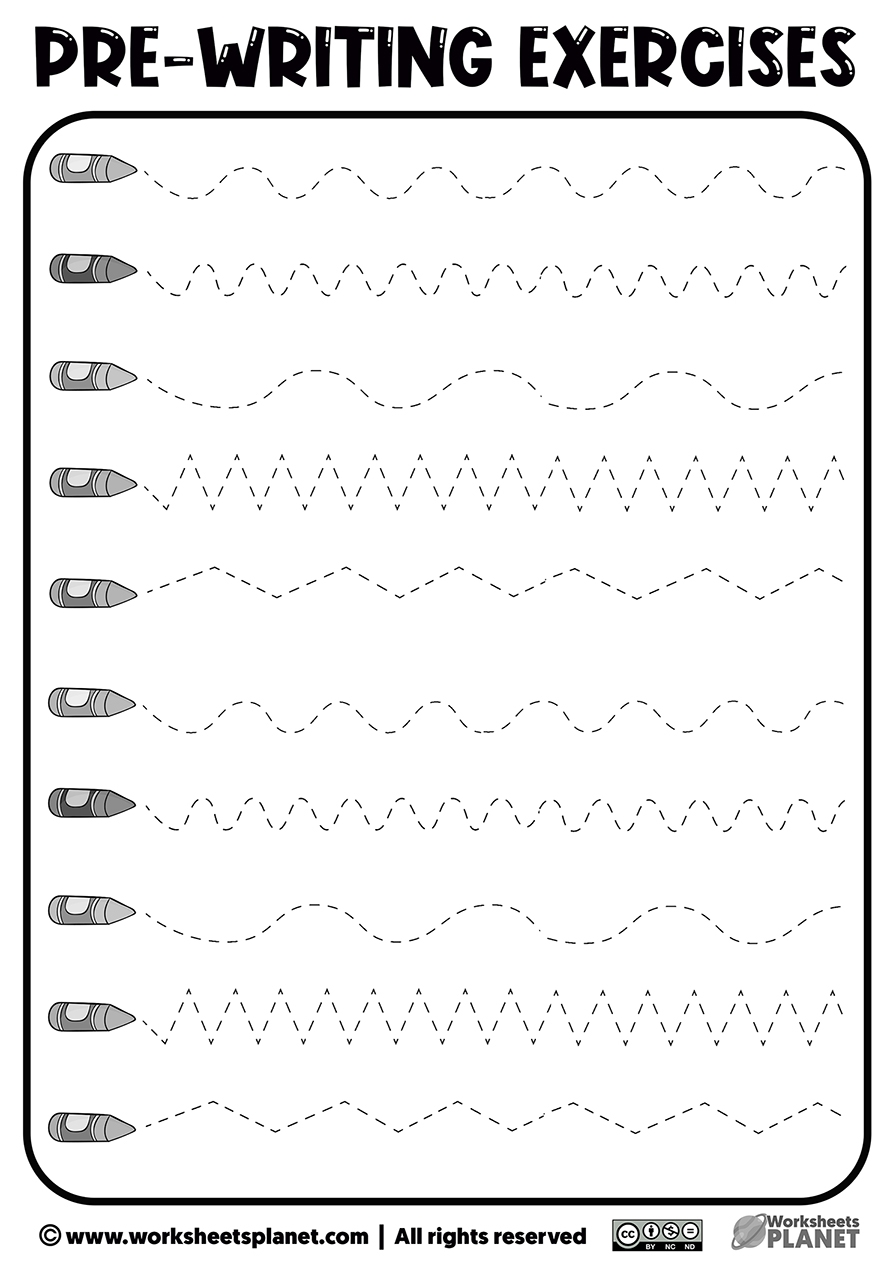 Pre Writing Worksheets Printable